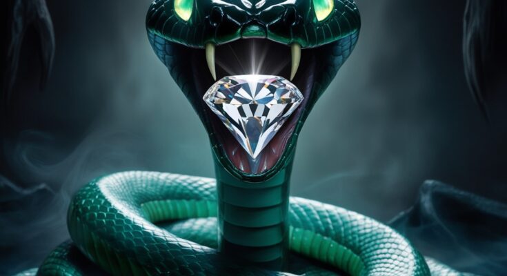 Leonardo Phoenix a serpents head emerging from a dark mystical 2